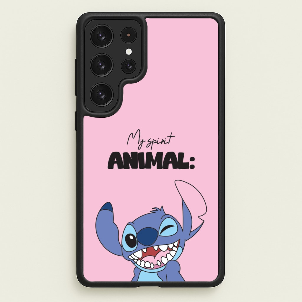 My Sprit Animal Blue Alien - Stitch Phone Case for Galaxy S22 Ultra