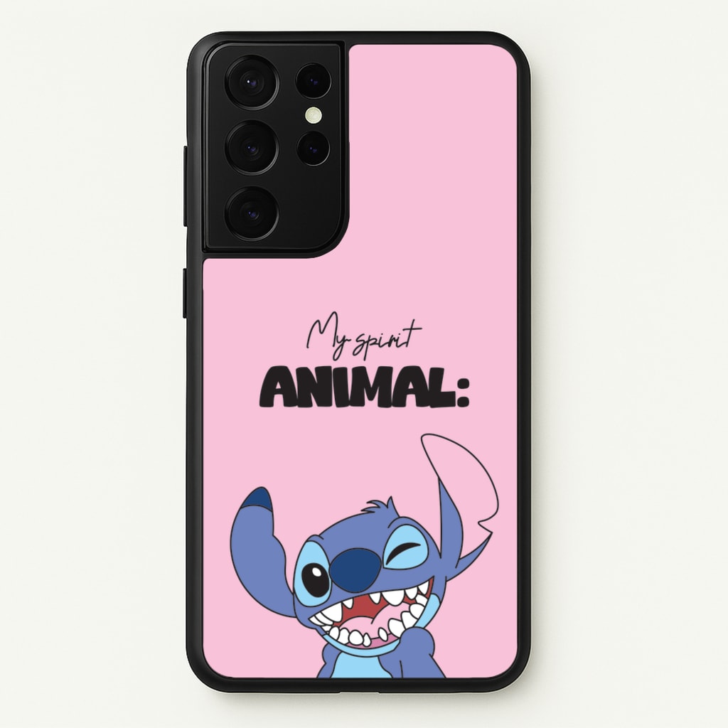 My Sprit Animal Blue Alien - Stitch Phone Case for Galaxy S21 Ultra