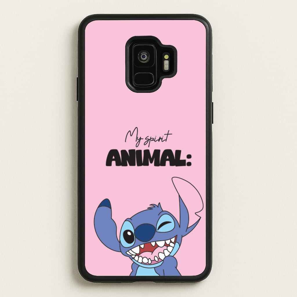 My Sprit Animal Blue Alien - Stitch Phone Case for Galaxy S9