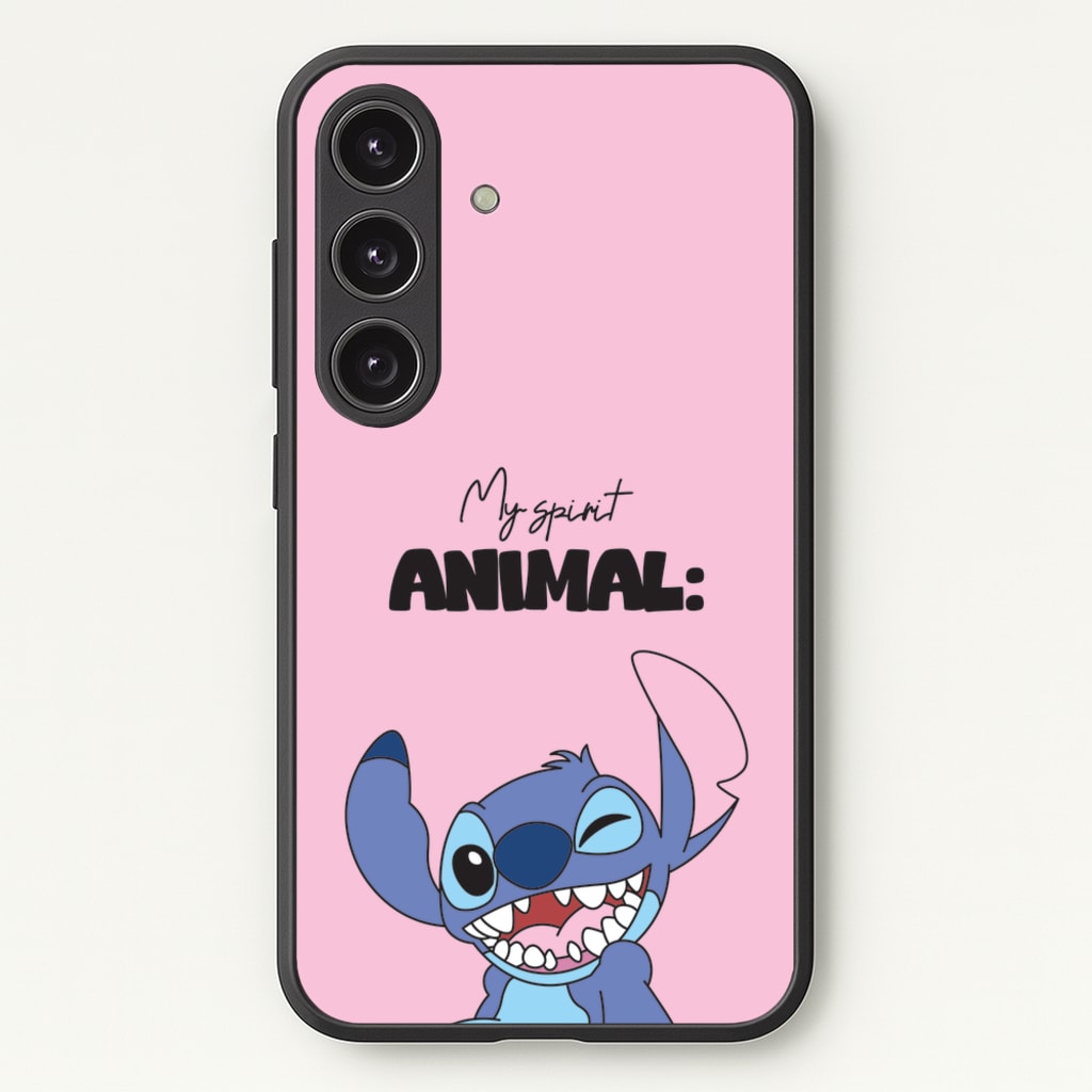My Sprit Animal Blue Alien - Stitch Phone Case for Galaxy S24 Plus
