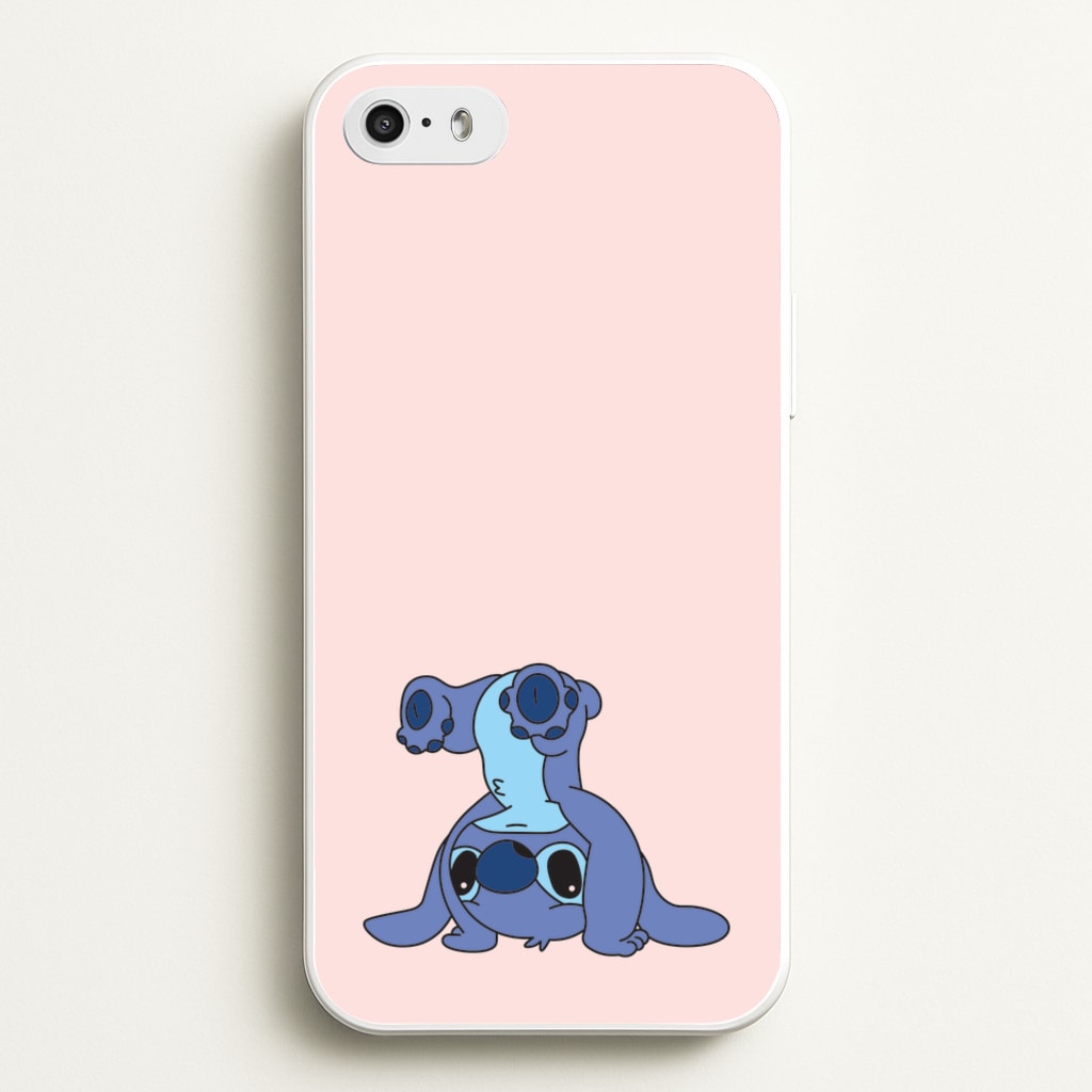 Cute Blue Alien Handstand - Stitch Phone Case for iPhone 5 / 5s / SE 2016