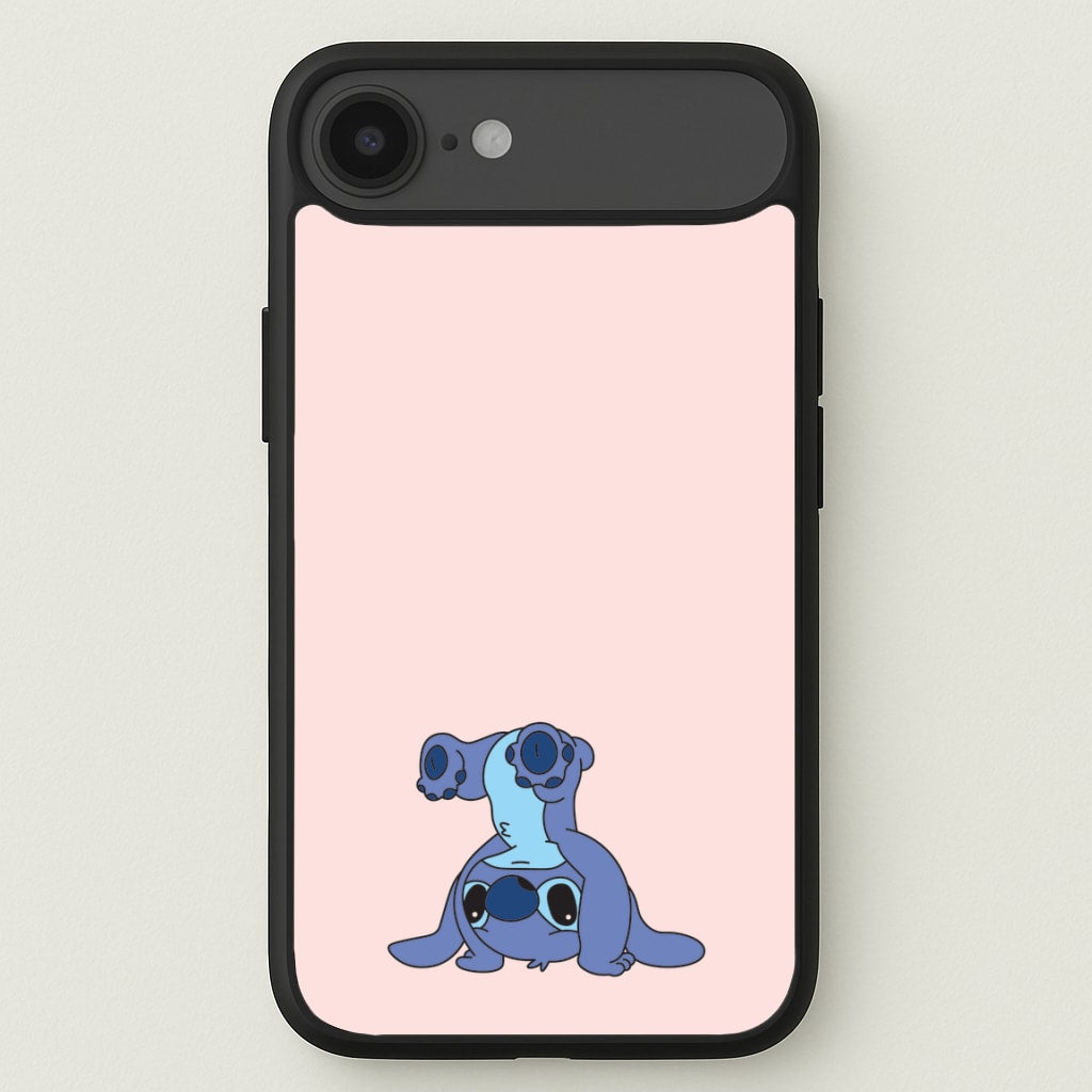 Cute Blue Alien Handstand Phone Case for iPhone 17 Air