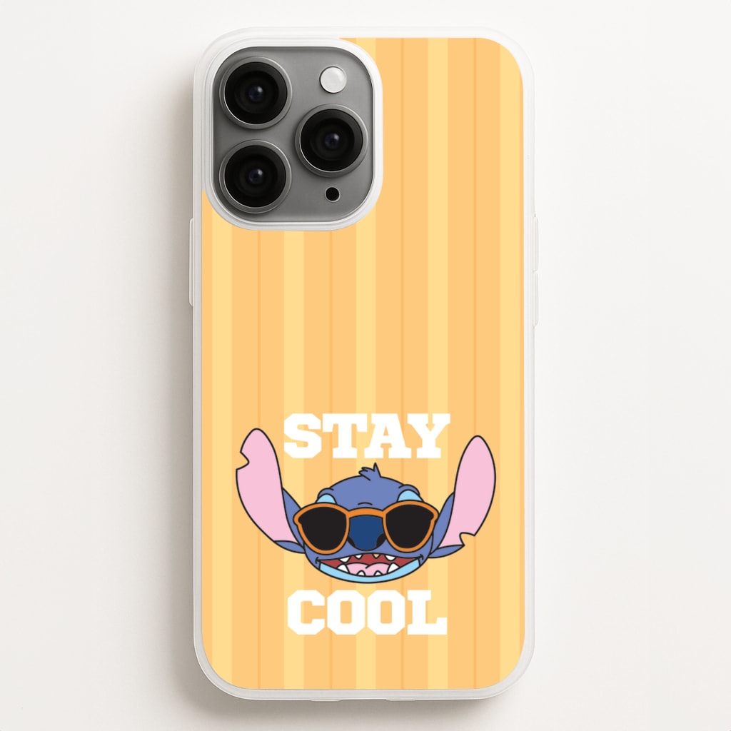 Stay Cool Blue Alien - Stitch Phone Case for iPhone 16 Pro Max