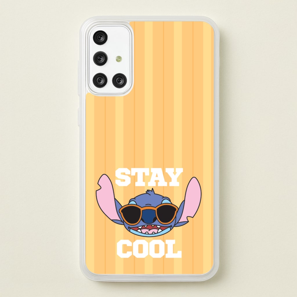 Stay Cool Blue Alien - Stitch Phone Case for Galaxy A71