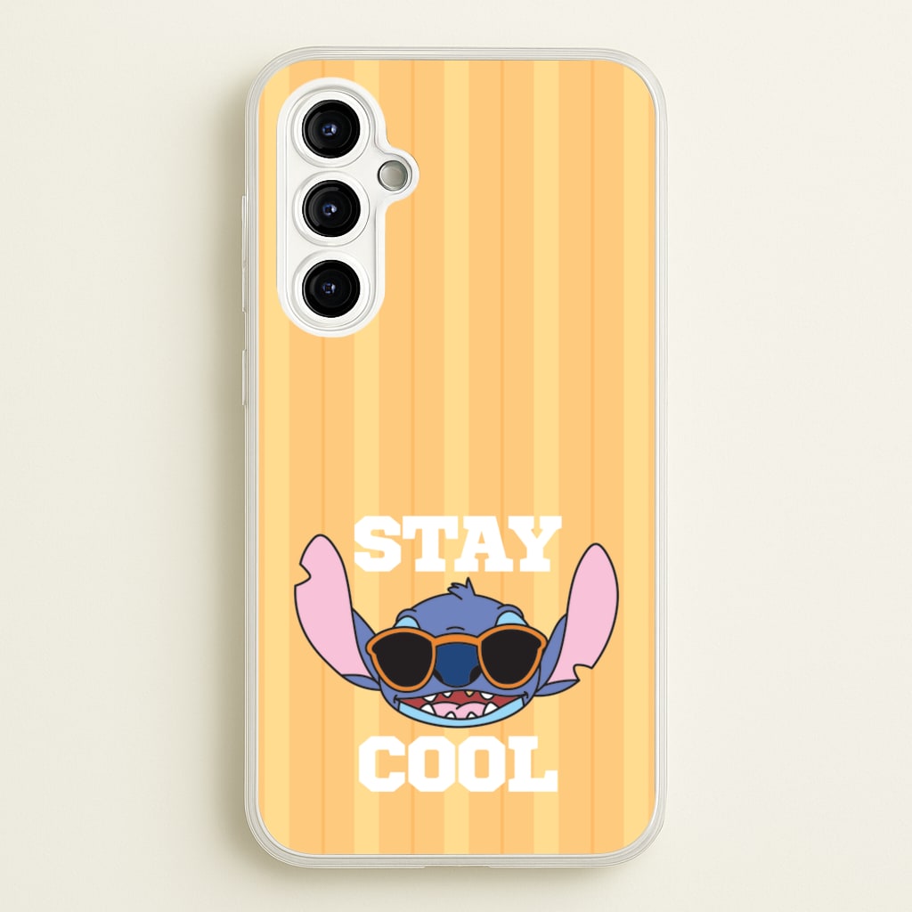 Stay Cool Blue Alien - Stitch Phone Case for Galaxy A54