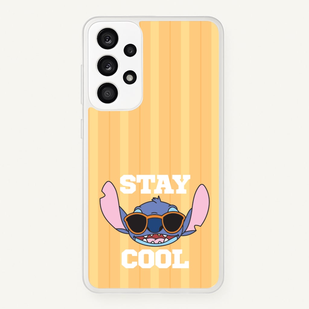 Stay Cool Blue Alien - Stitch Phone Case for Galaxy A53
