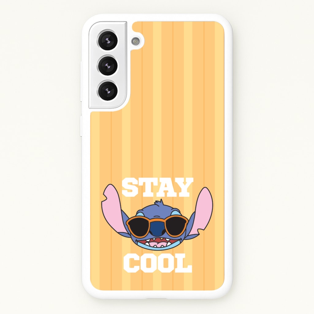 Stay Cool Blue Alien - Stitch Phone Case for Galaxy S22 Plus