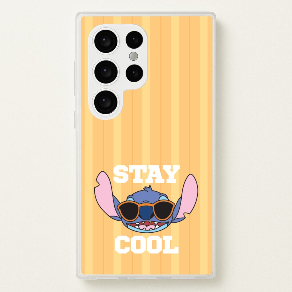 Stay Cool Blue Alien - Stitch Phone Case for Galaxy S24 Ultra