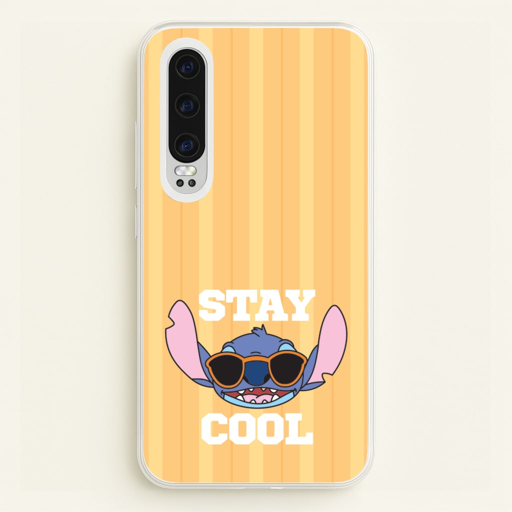 Stay Cool Blue Alien - Stitch Phone Case for Huawei P30