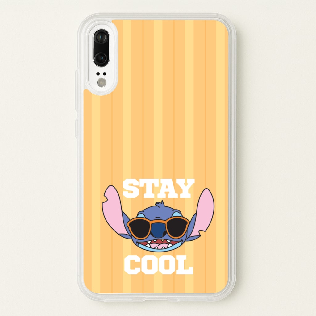 Stay Cool Blue Alien - Stitch Phone Case for Huawei P20