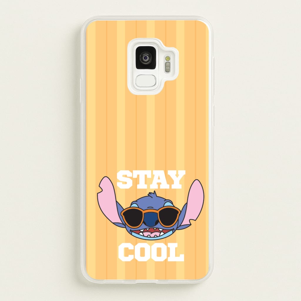 Stay Cool Blue Alien - Stitch Phone Case for Galaxy S9