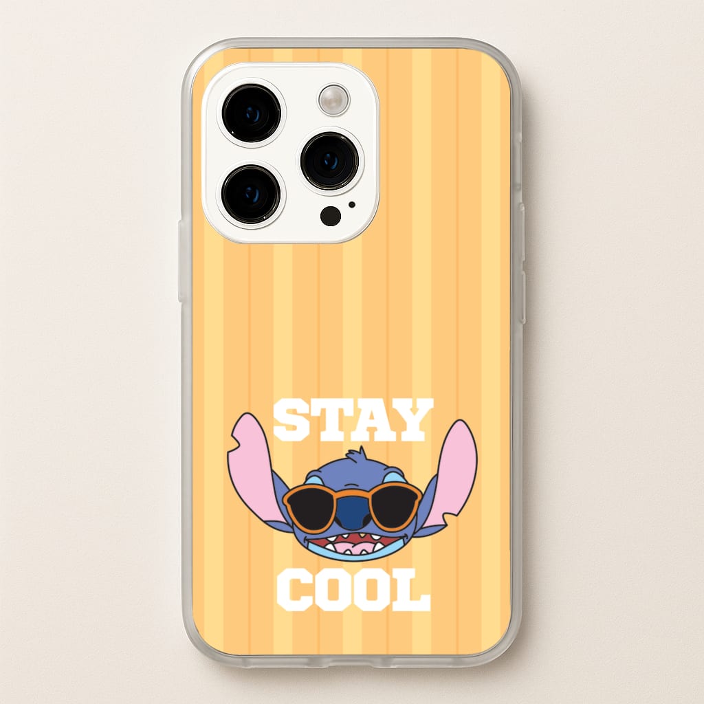 Stay Cool Blue Alien - Stitch Phone Case for iPhone 15 Pro