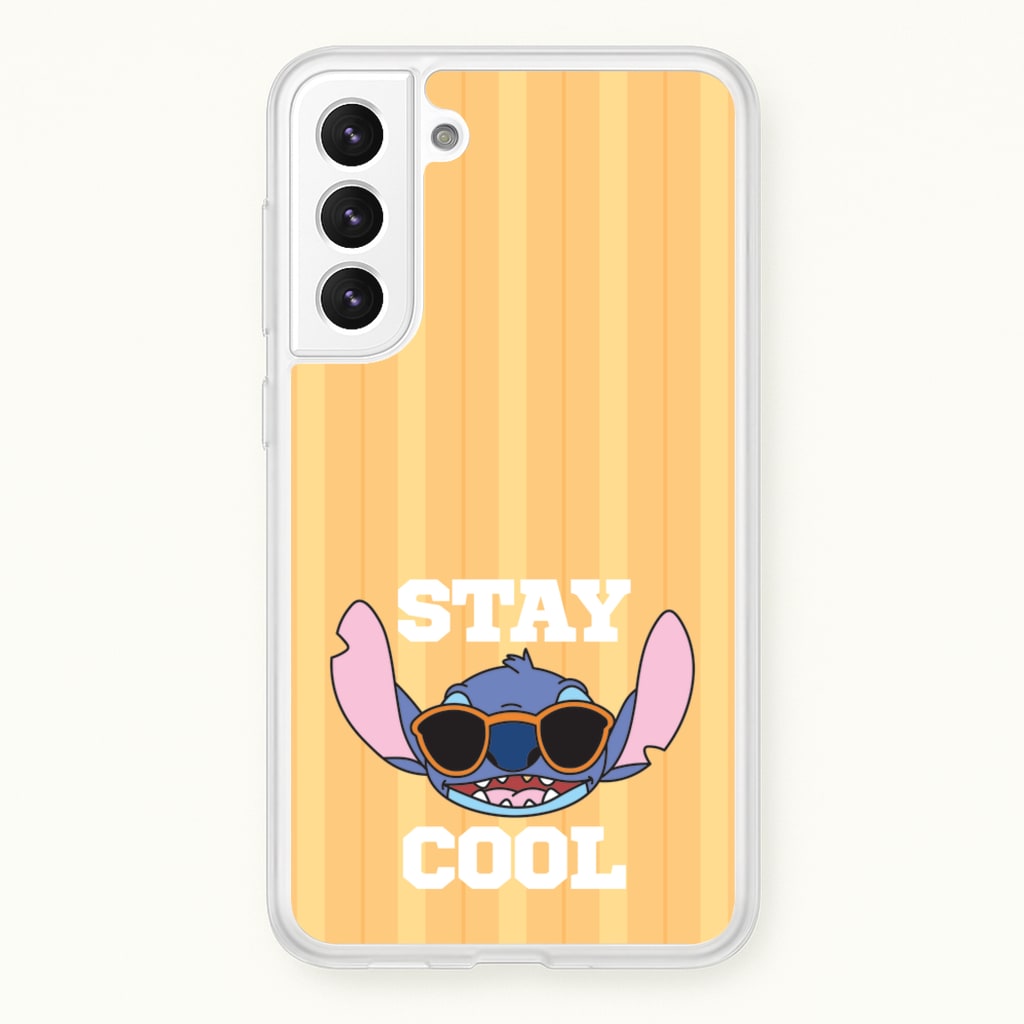 Stay Cool Blue Alien - Stitch Phone Case for Galaxy S21FE