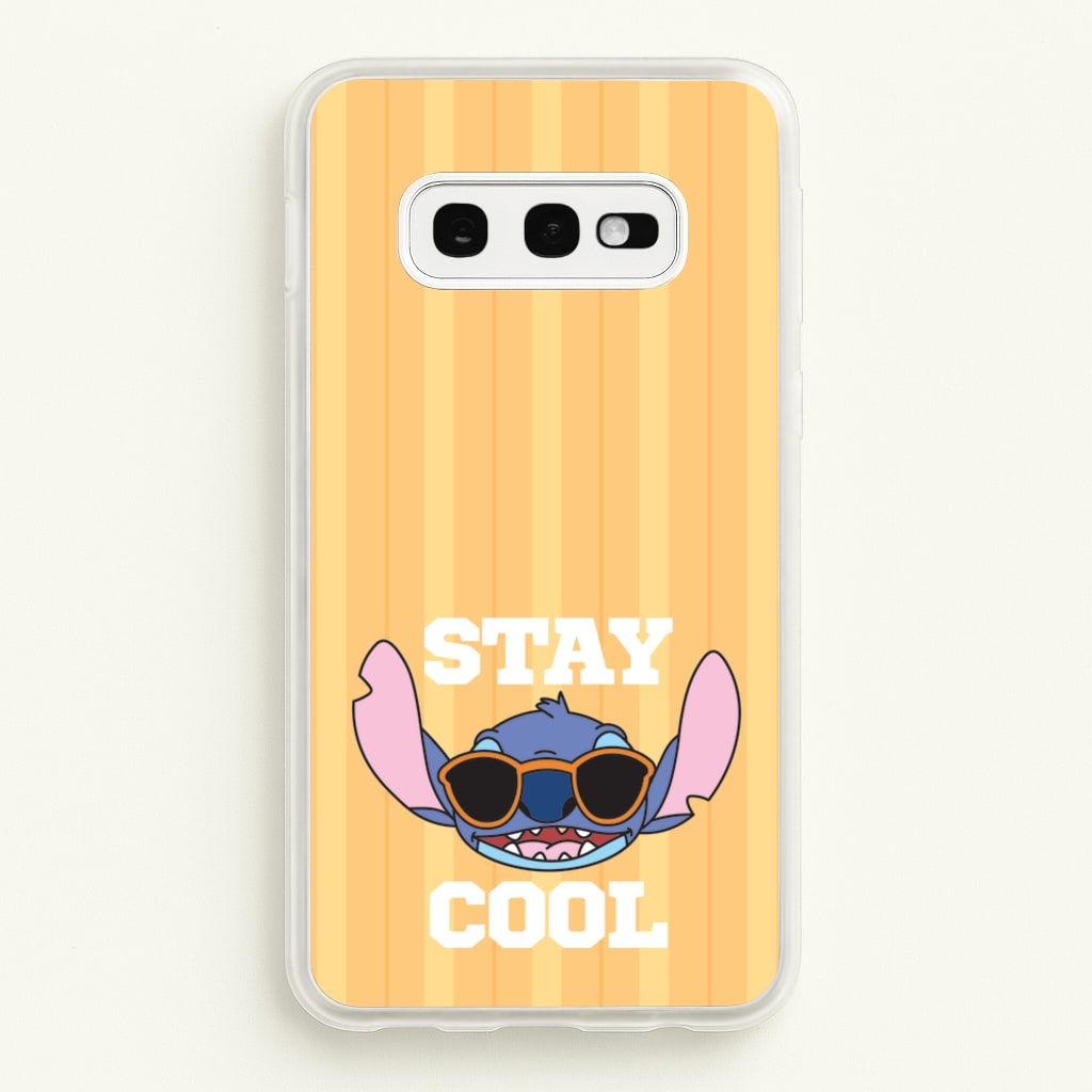 Stay Cool Blue Alien - Stitch Phone Case for Galaxy S10e