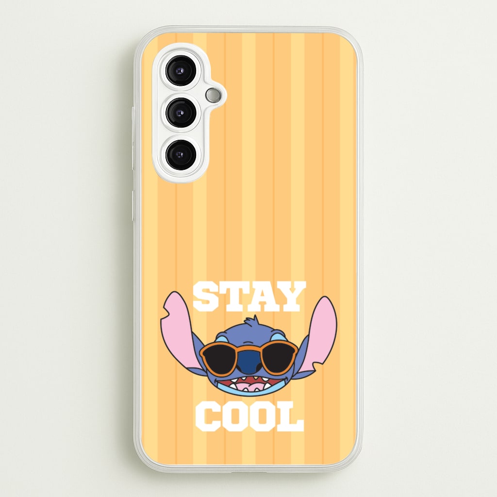 Stay Cool Blue Alien - Stitch Phone Case for Galaxy A14