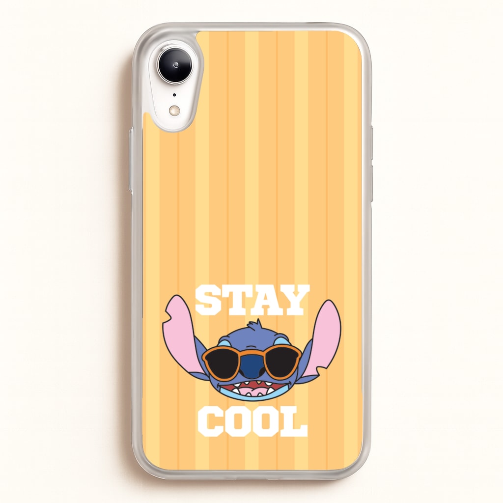 Stay Cool Blue Alien - Stitch Phone Case for iPhone XR