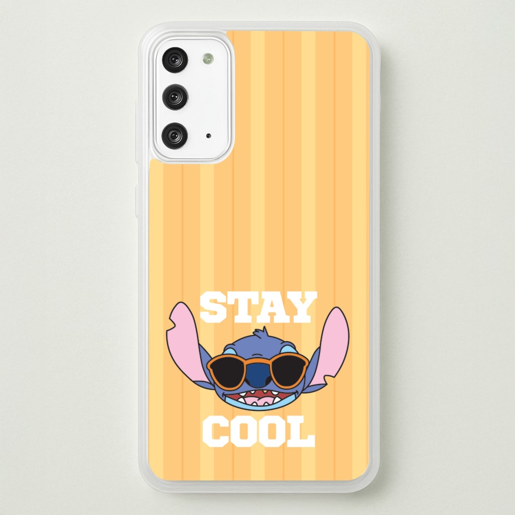 Stay Cool Blue Alien - Stitch Phone Case for Galaxy Note 20