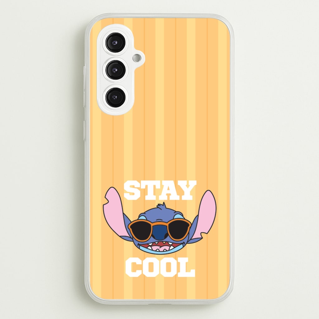 Stay Cool Blue Alien - Stitch Phone Case for Galaxy S23FE