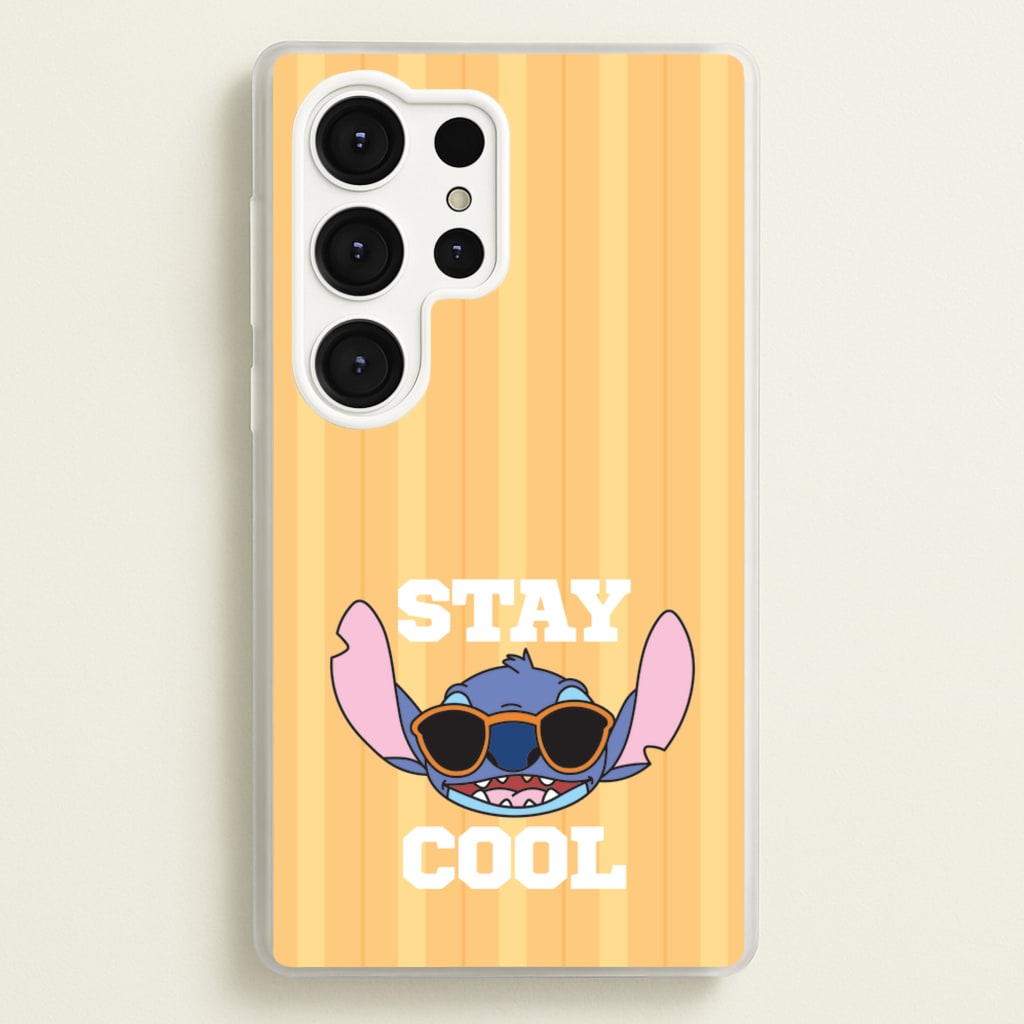 Stay Cool Blue Alien - Stitch Phone Case for Galaxy S25 Ultra
