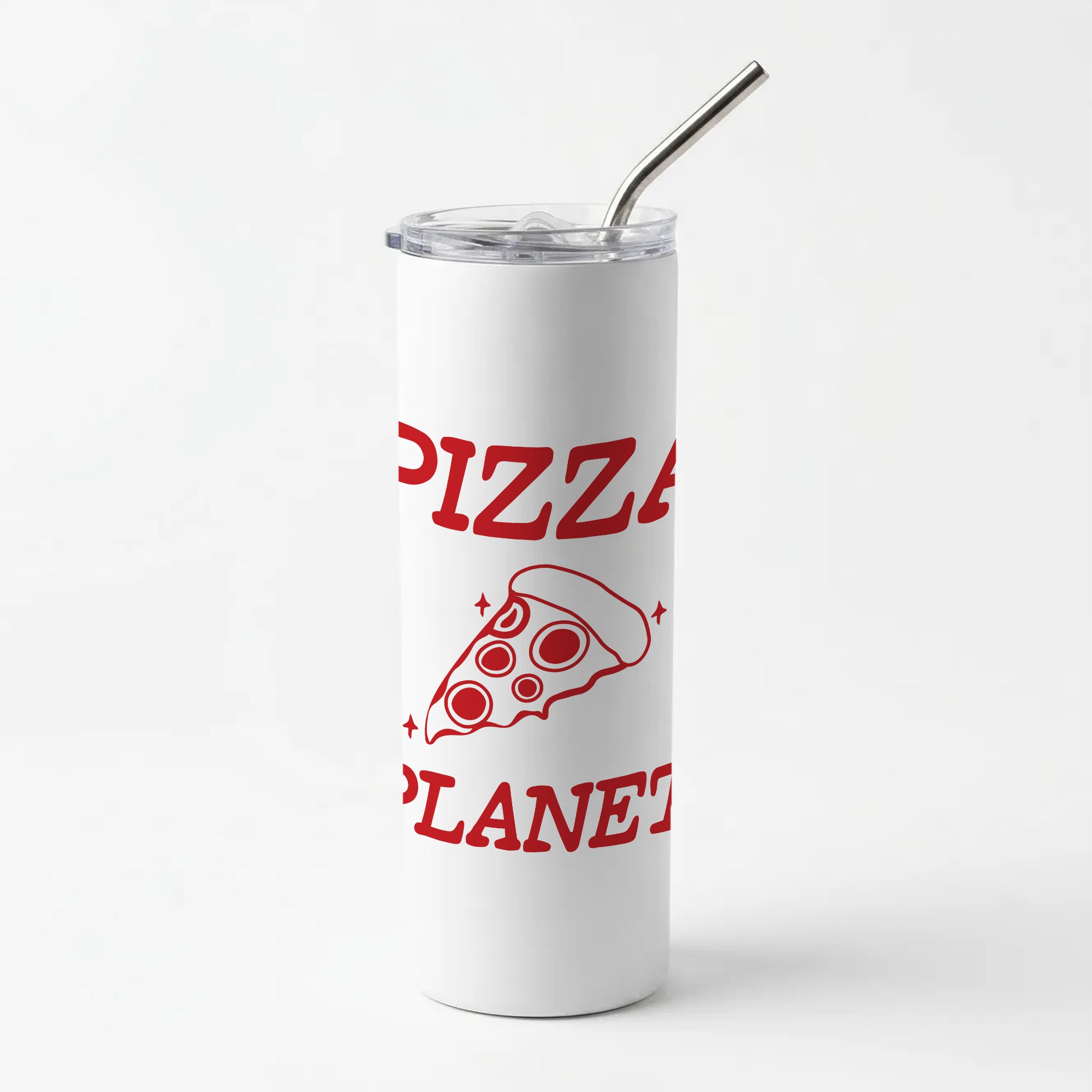 Retro Pizza Planet Skinny Tumbler