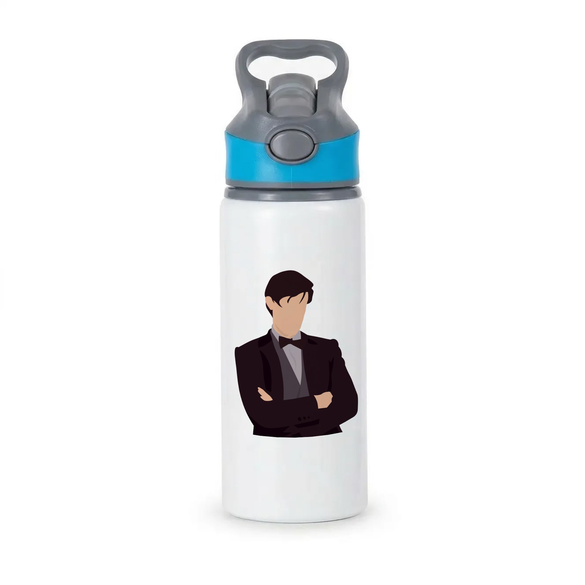 Matt Smith Active Water Bottle - Blue