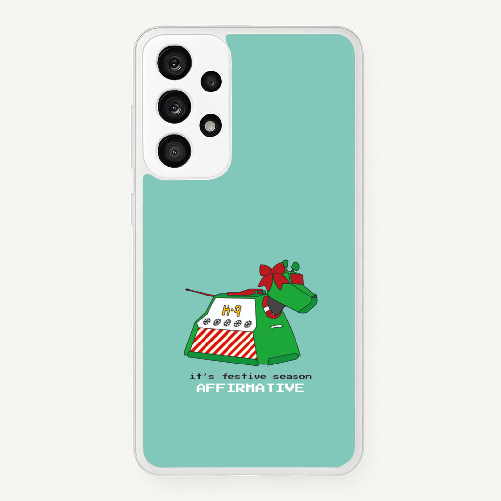 K9 Festive Season - Doctor Who - Doctor Who Phone Case for Galaxy A53