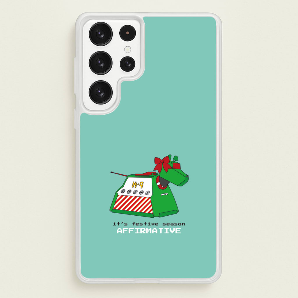 K9 Festive Season - Doctor Who - Doctor Who Phone Case for Galaxy S22 Ultra
