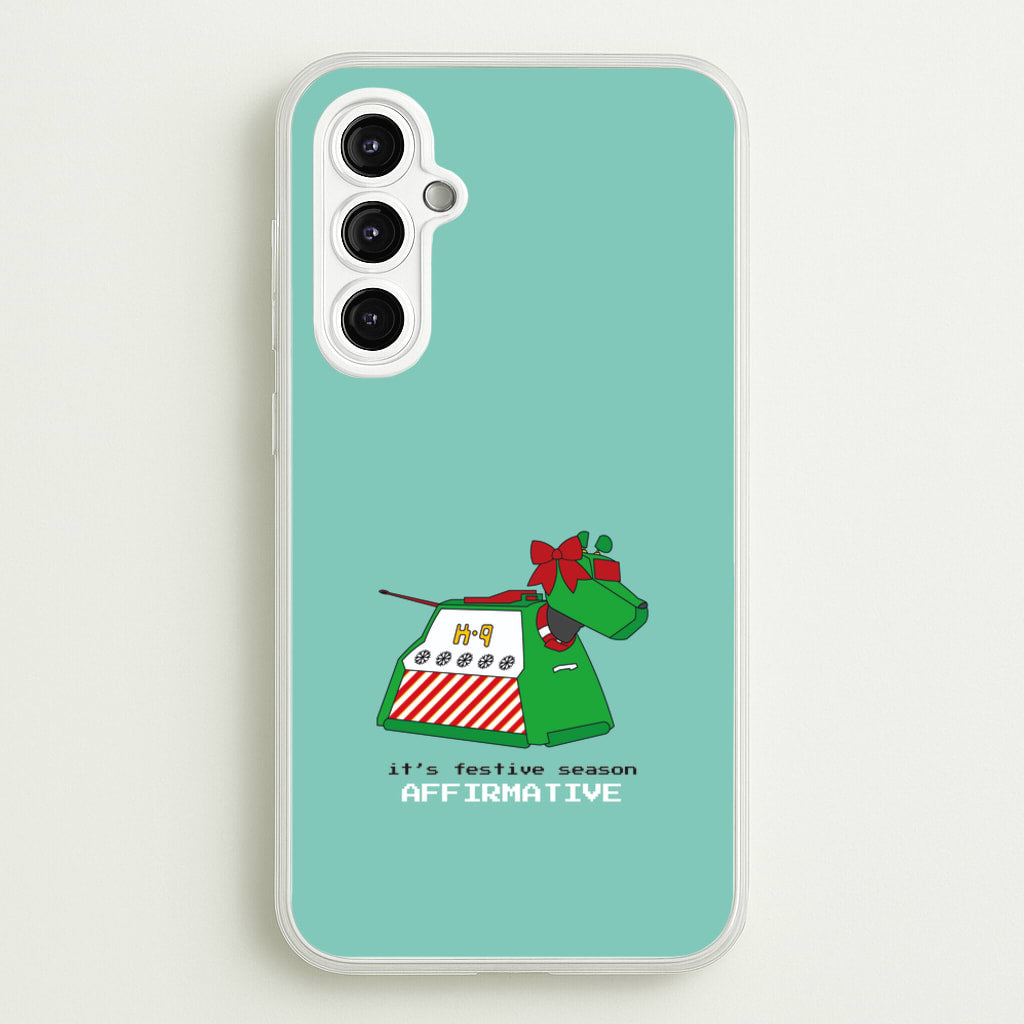 K9 Festive Season - Doctor Who - Doctor Who Phone Case for Galaxy A14
