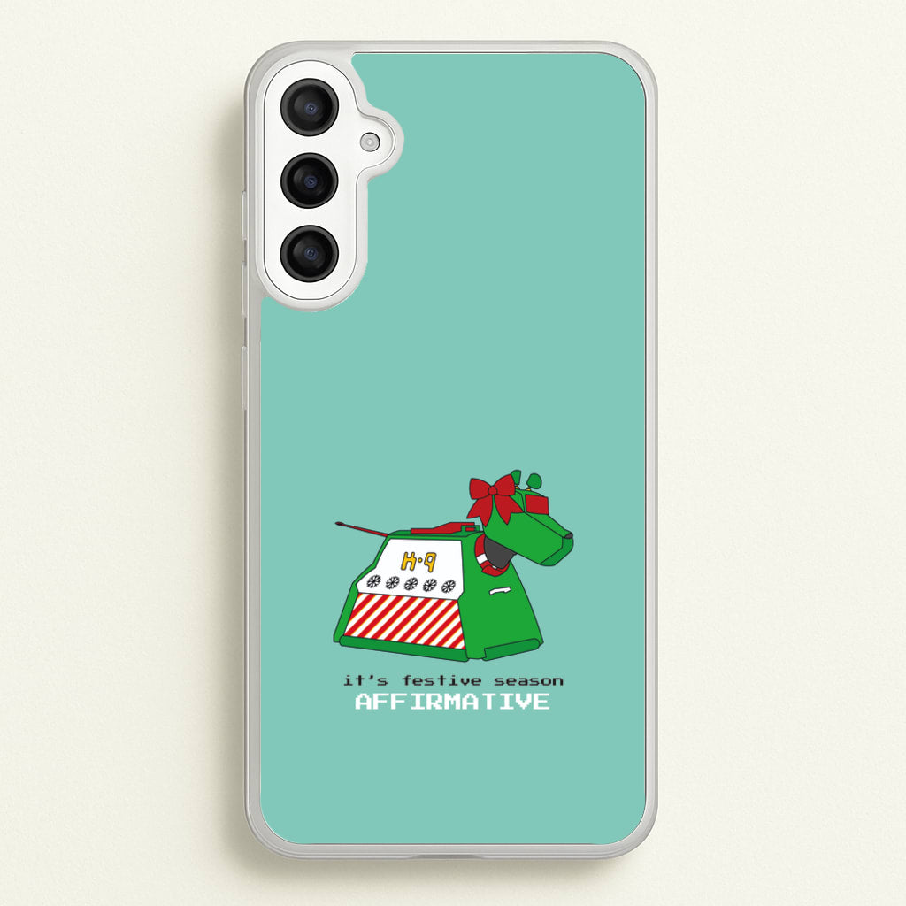 K9 Festive Season - Doctor Who - Doctor Who Phone Case for Galaxy A34