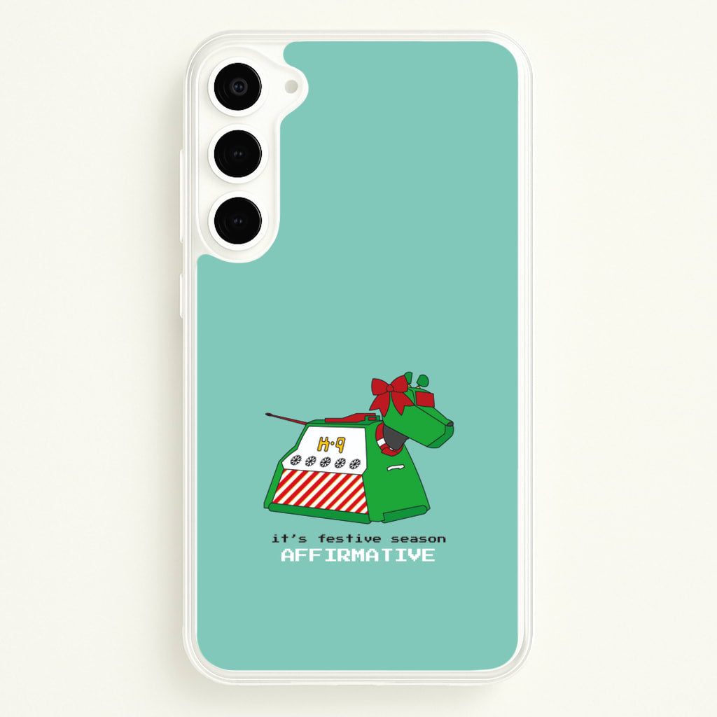 K9 Festive Season - Doctor Who - Doctor Who Phone Case for Galaxy S23 Plus