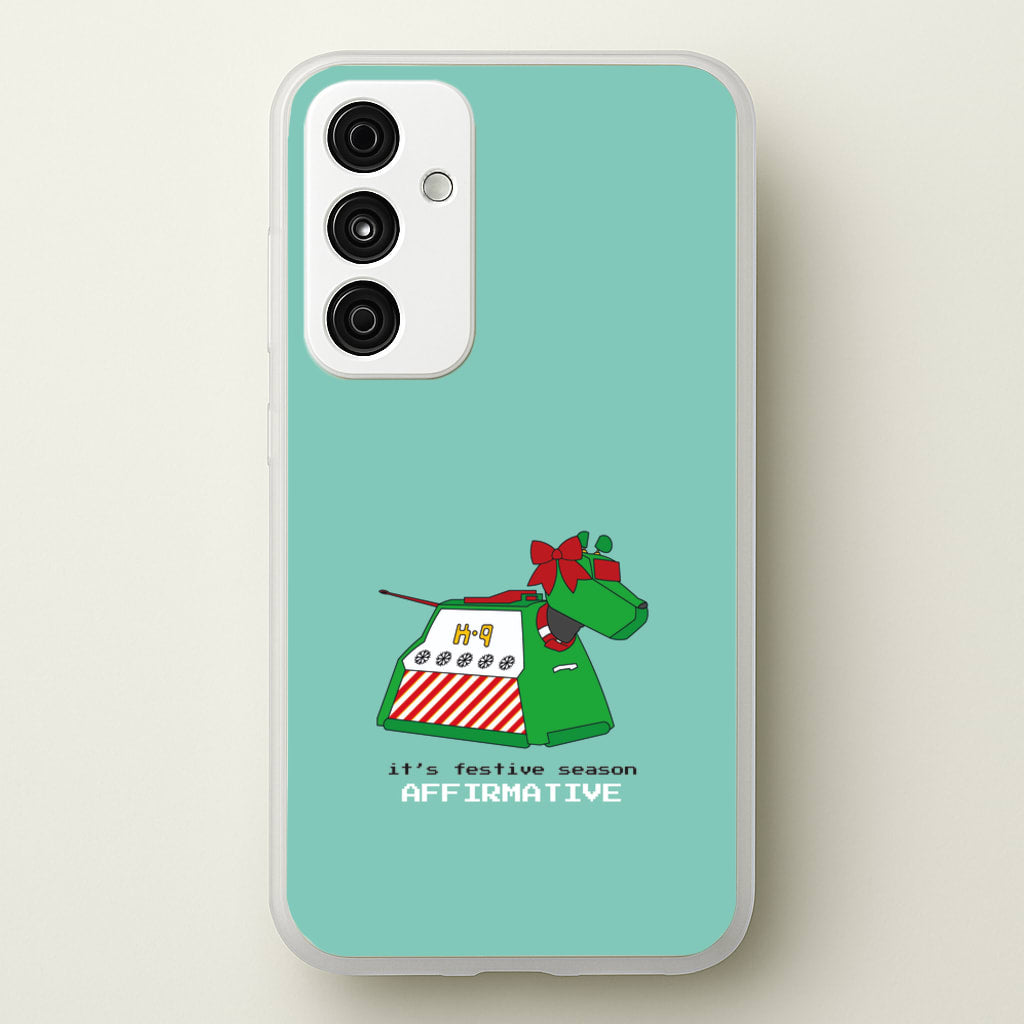 K9 Festive Season - Doctor Who - Doctor Who Phone Case for Galaxy A15