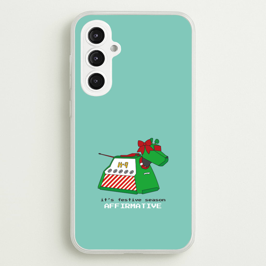 K9 Festive Season - Doctor Who - Doctor Who Phone Case for Galaxy S23FE
