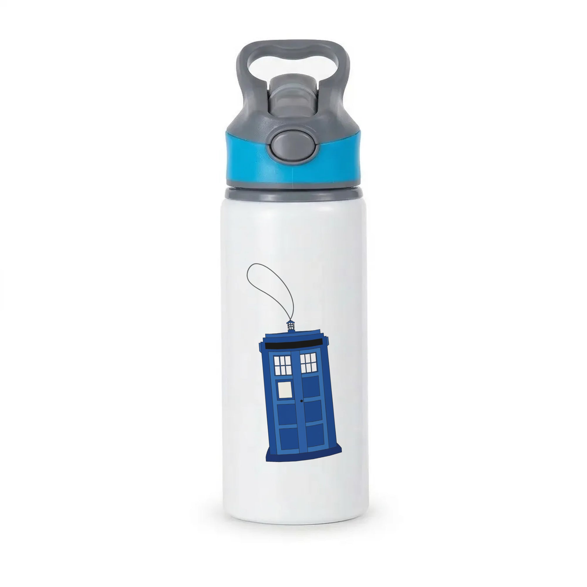 Tardis Ornement - Doctor Who Active Water Bottle - Blue