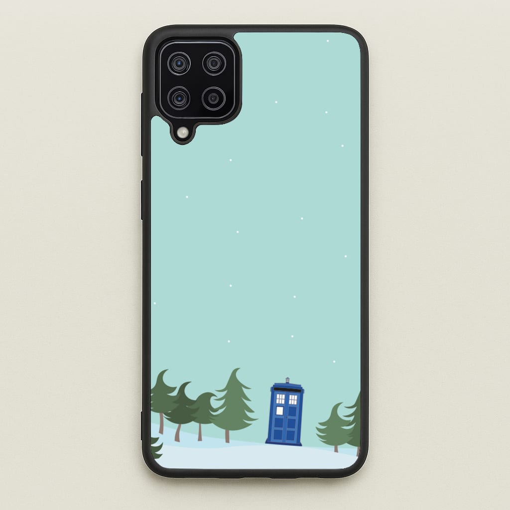 Christmas Tardis - Doctor Who - Doctor Who Phone Case for Galaxy A12