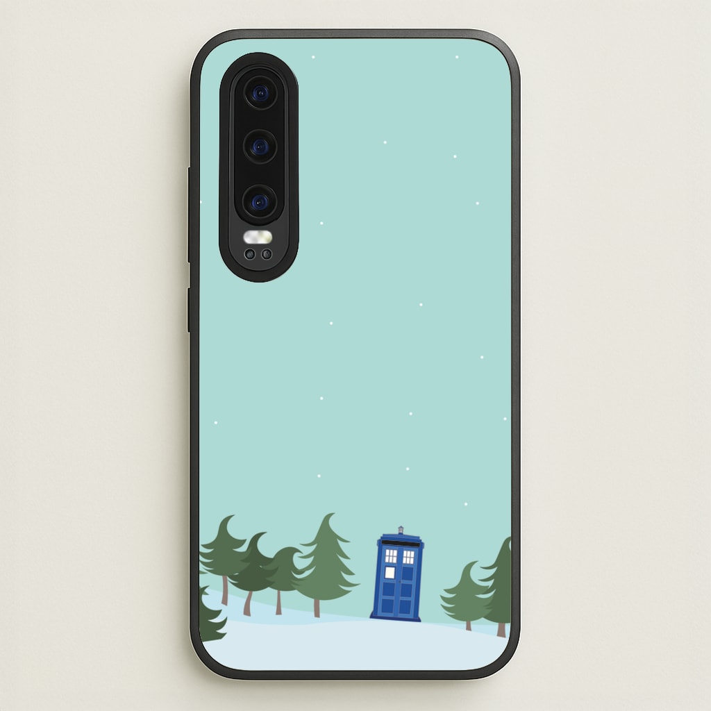 Christmas Tardis - Doctor Who - Doctor Who Phone Case for Huawei P30