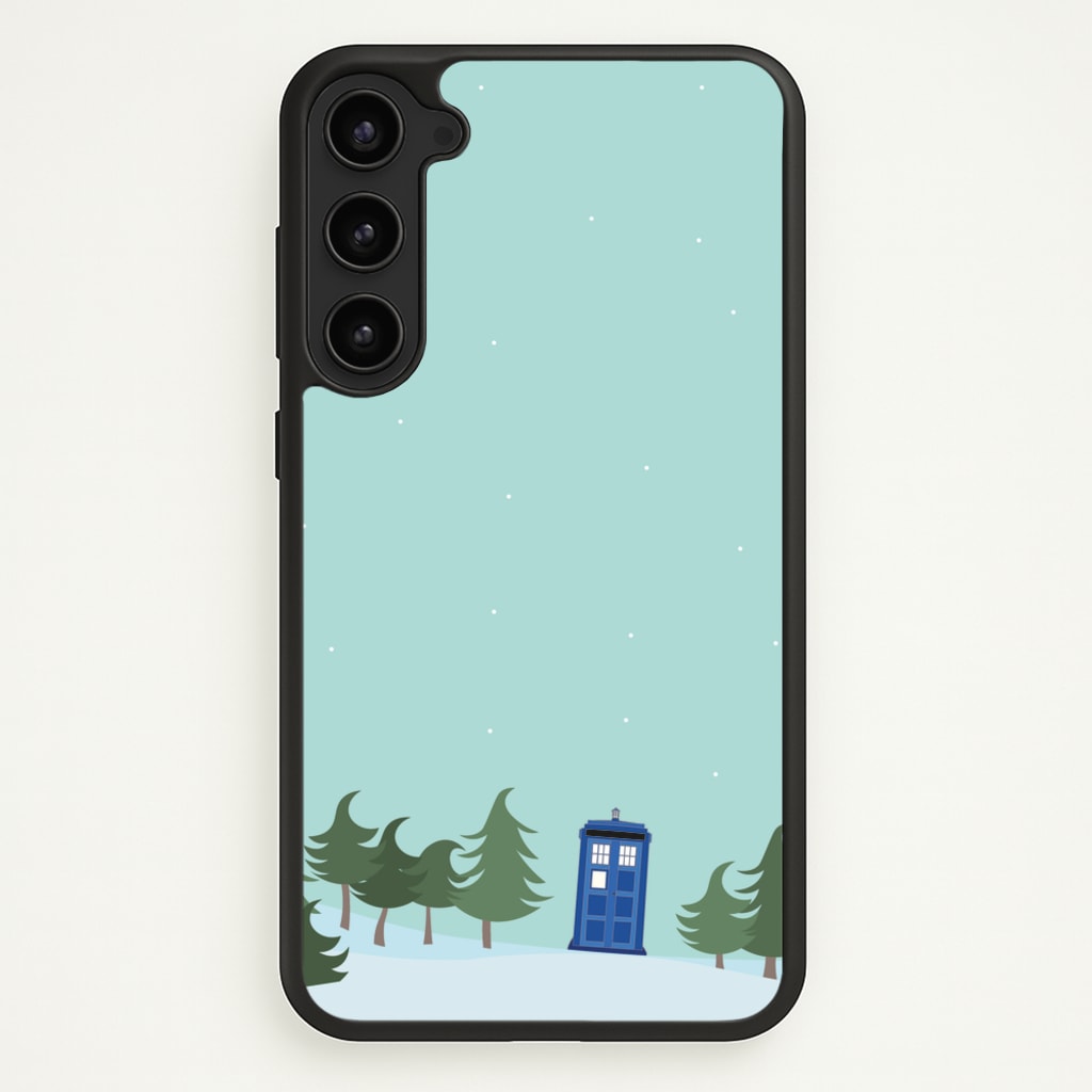 Christmas Tardis - Doctor Who - Doctor Who Phone Case for Galaxy S23 Plus