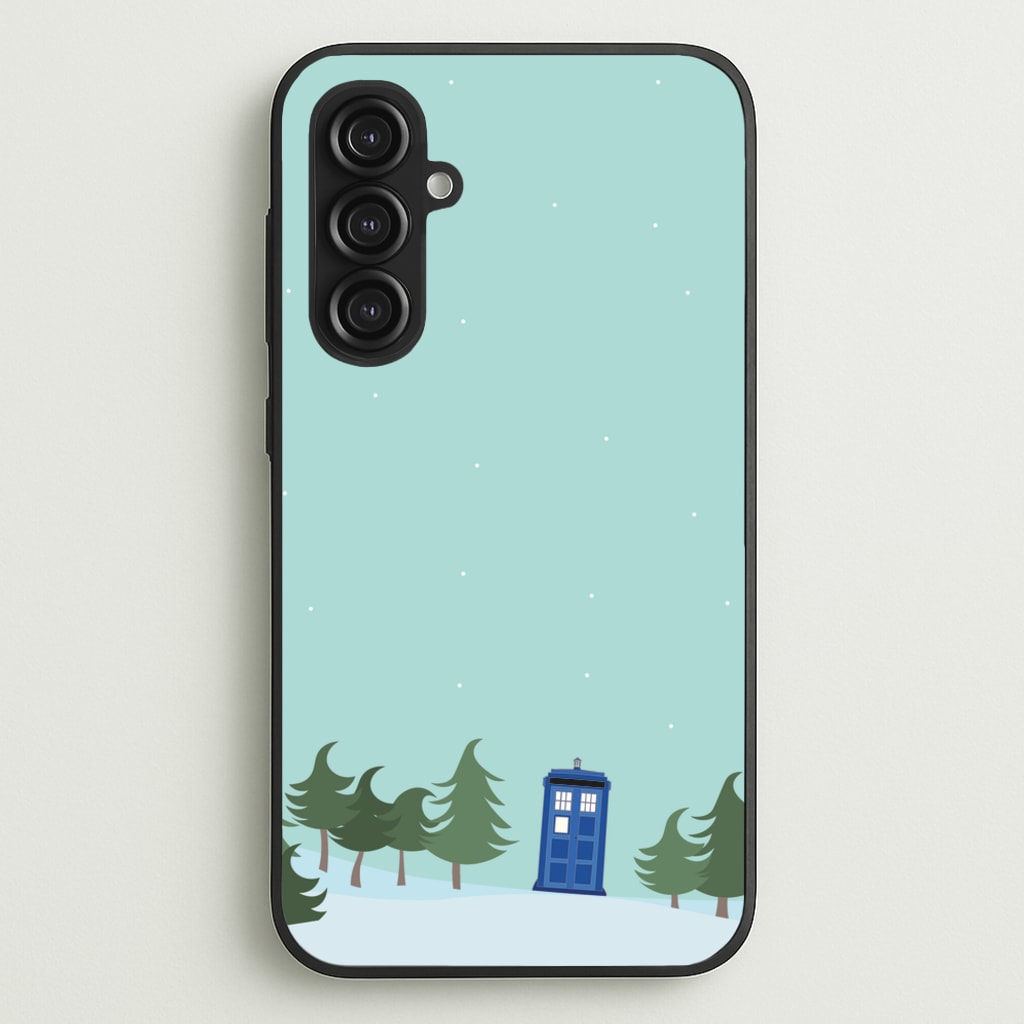 Christmas Tardis - Doctor Who - Doctor Who Phone Case for Galaxy S23FE