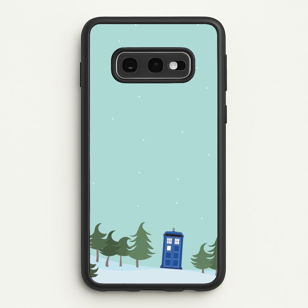 Christmas Tardis - Doctor Who - Doctor Who Phone Case for Galaxy S10e