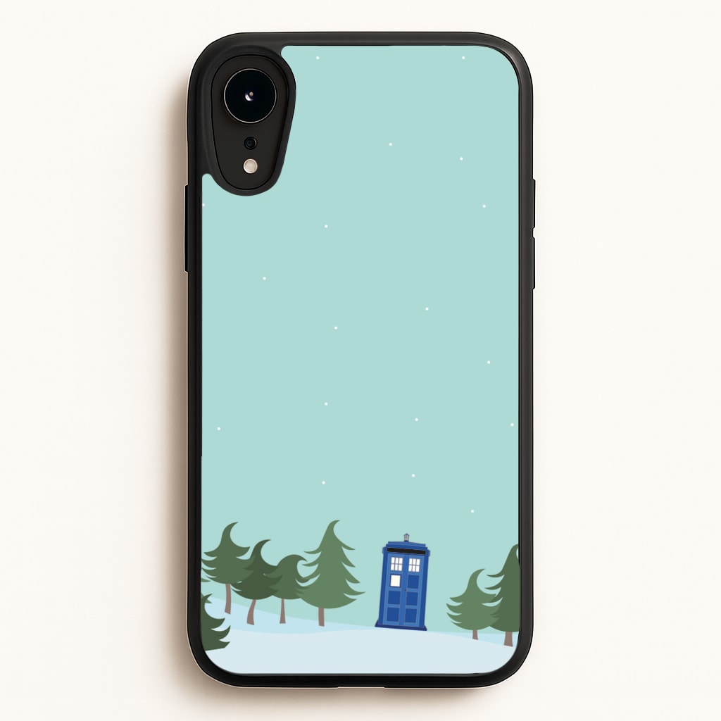 Christmas Tardis - Doctor Who - Doctor Who Phone Case for iPhone XR
