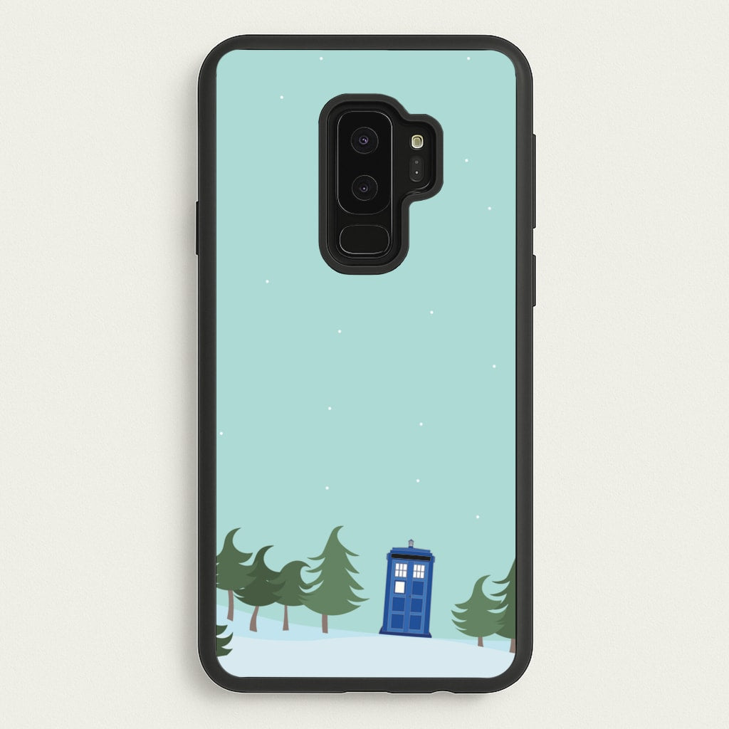 Christmas Tardis - Doctor Who - Doctor Who Phone Case for Galaxy S9 Plus