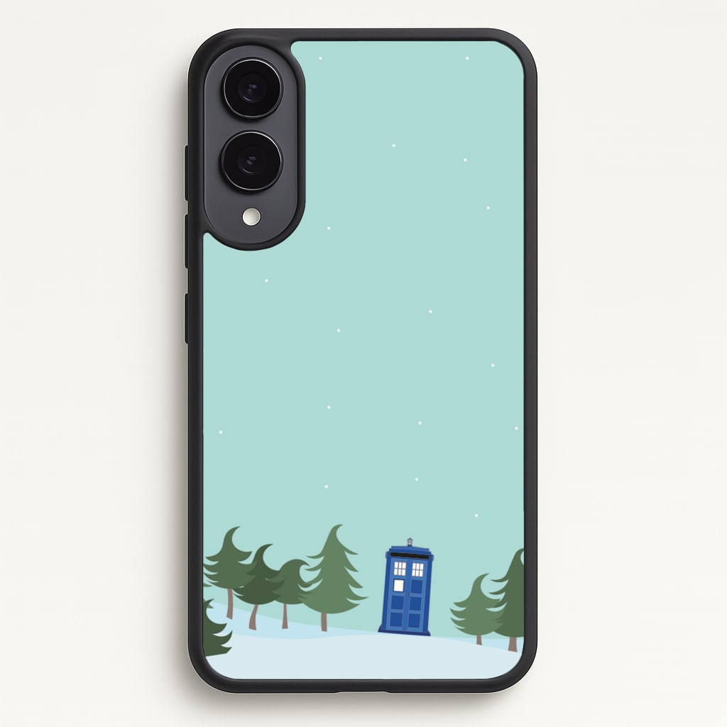 Christmas Tardis - Doctor Who - Doctor Who Phone Case for Galaxy S25 Edge