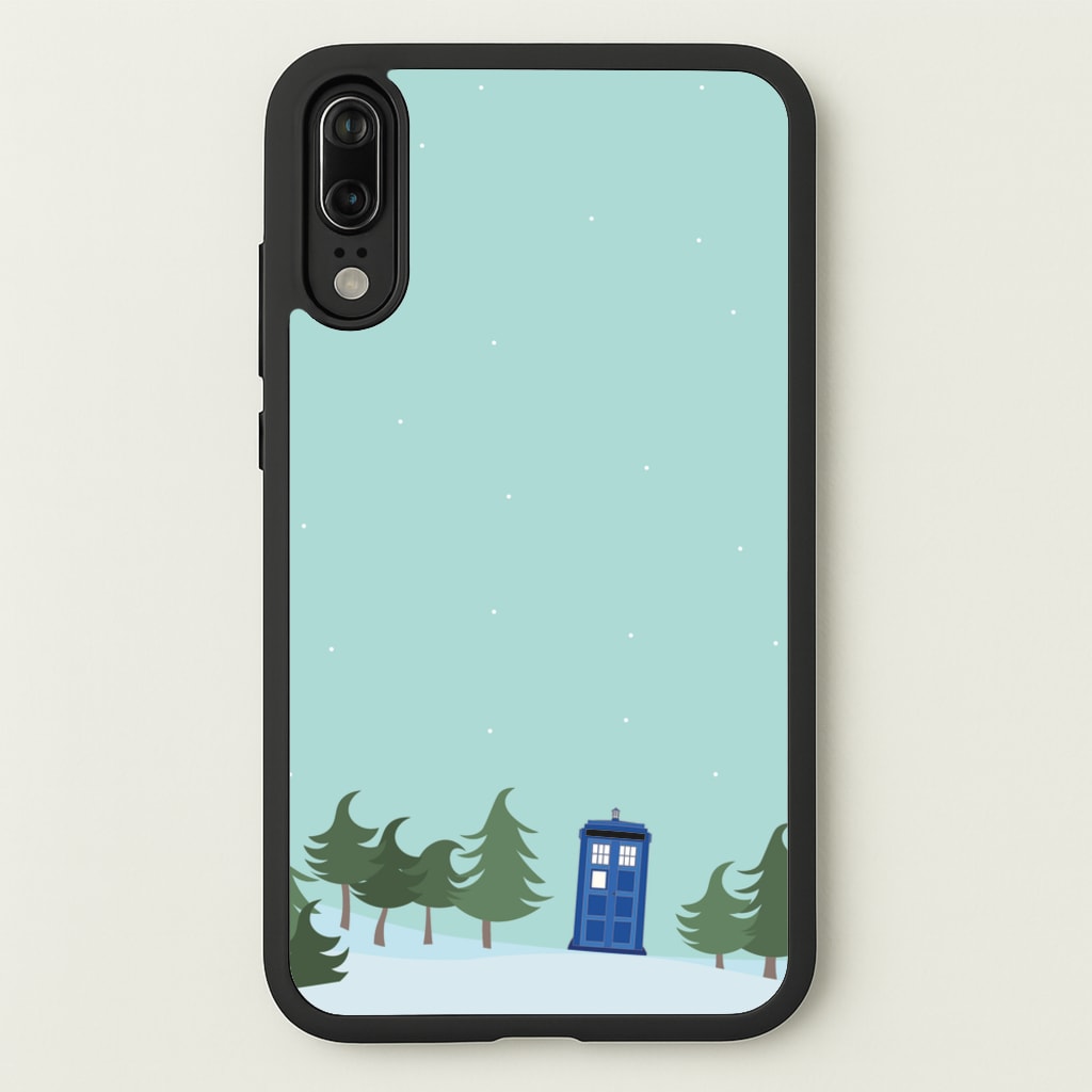 Christmas Tardis - Doctor Who - Doctor Who Phone Case for Huawei P20