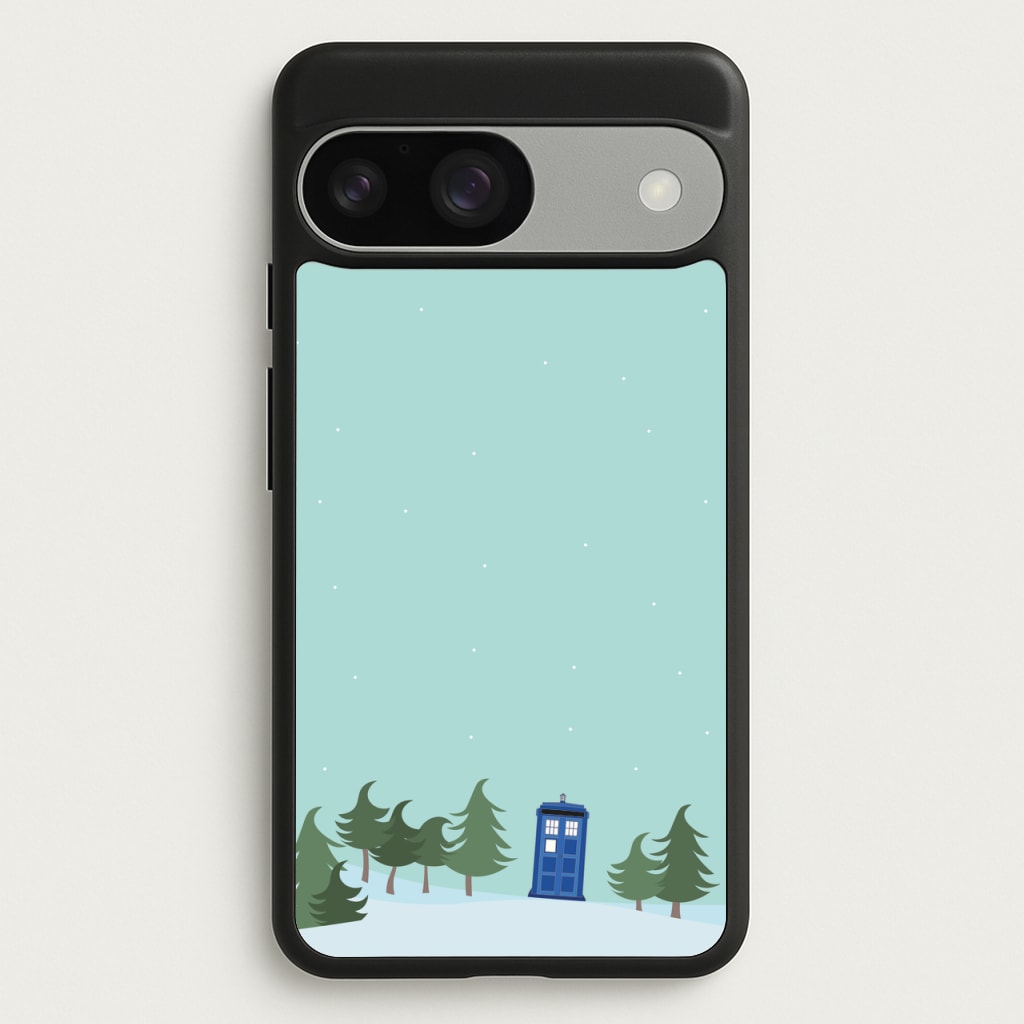 Christmas Tardis - Doctor Who - Doctor Who Phone Case for Google Pixel 9 / 9 Pro