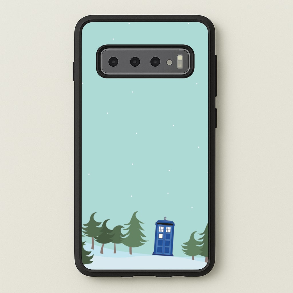 Christmas Tardis - Doctor Who - Doctor Who Phone Case for Galaxy S10 Plus