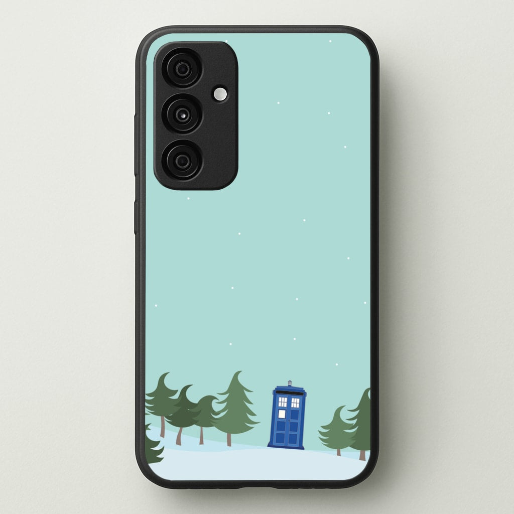 Christmas Tardis - Doctor Who - Doctor Who Phone Case for Galaxy A35