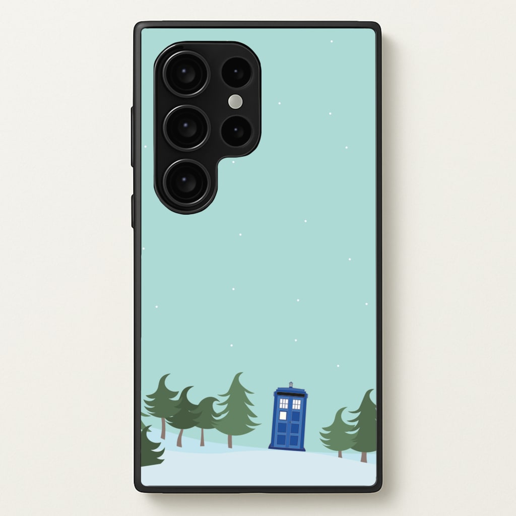 Christmas Tardis - Doctor Who - Doctor Who Phone Case for Galaxy S24 Ultra