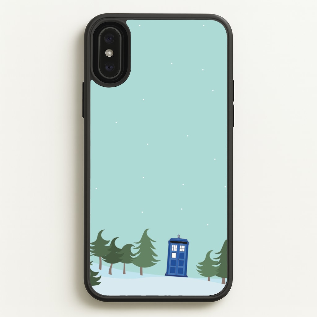 Christmas Tardis - Doctor Who - Doctor Who Phone Case for iPhone XS Max