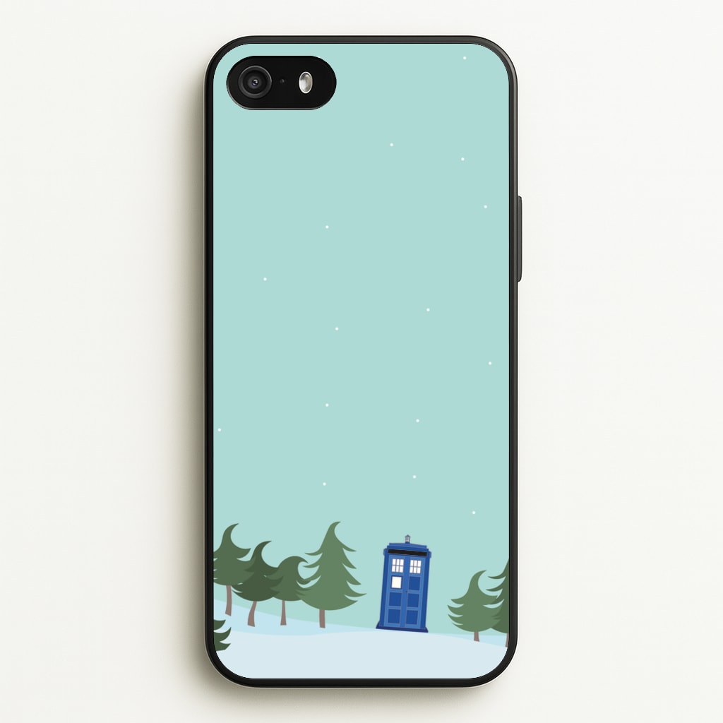 Christmas Tardis - Doctor Who - Doctor Who Phone Case for iPhone 5 / 5s / SE 2016
