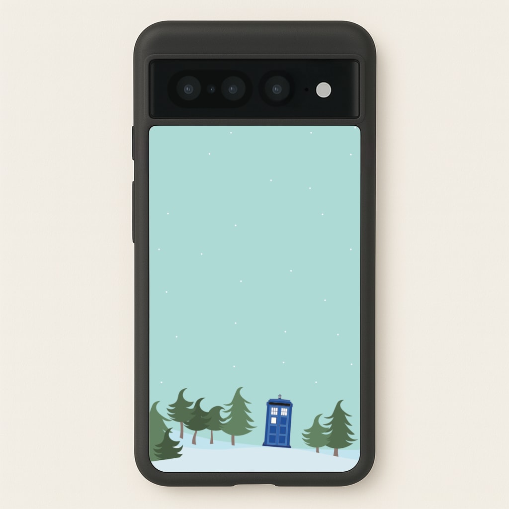Christmas Tardis - Doctor Who - Doctor Who Phone Case for Google Pixel 7 Pro