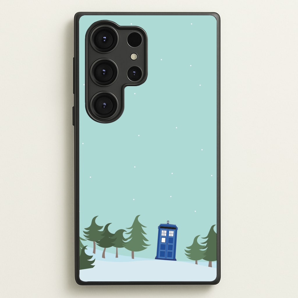 Christmas Tardis - Doctor Who - Doctor Who Phone Case for Galaxy S25 Ultra